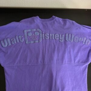 Disney Parks Exclusive Imagination Purple Spirit Jersey Adult Size Small Glitter